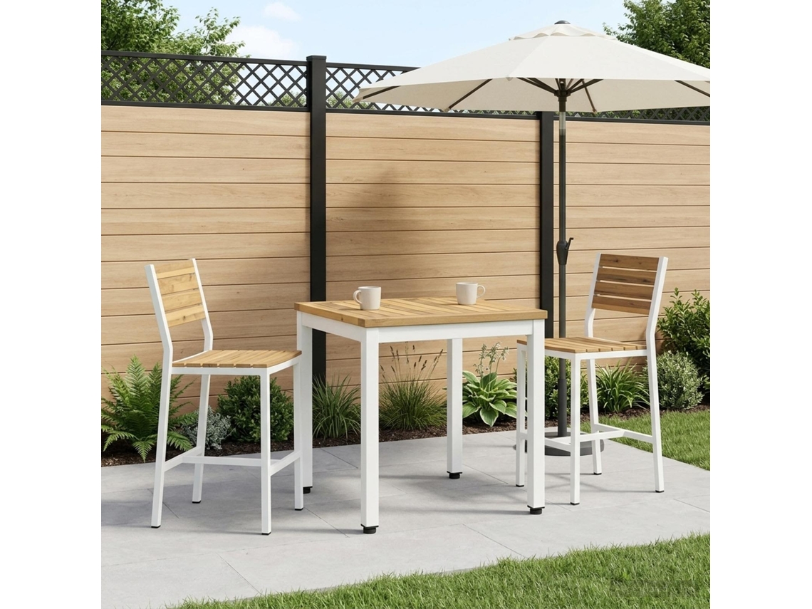 Vidaxl Mesa De Centro Branco 50 X 48,5 X 36 Cm