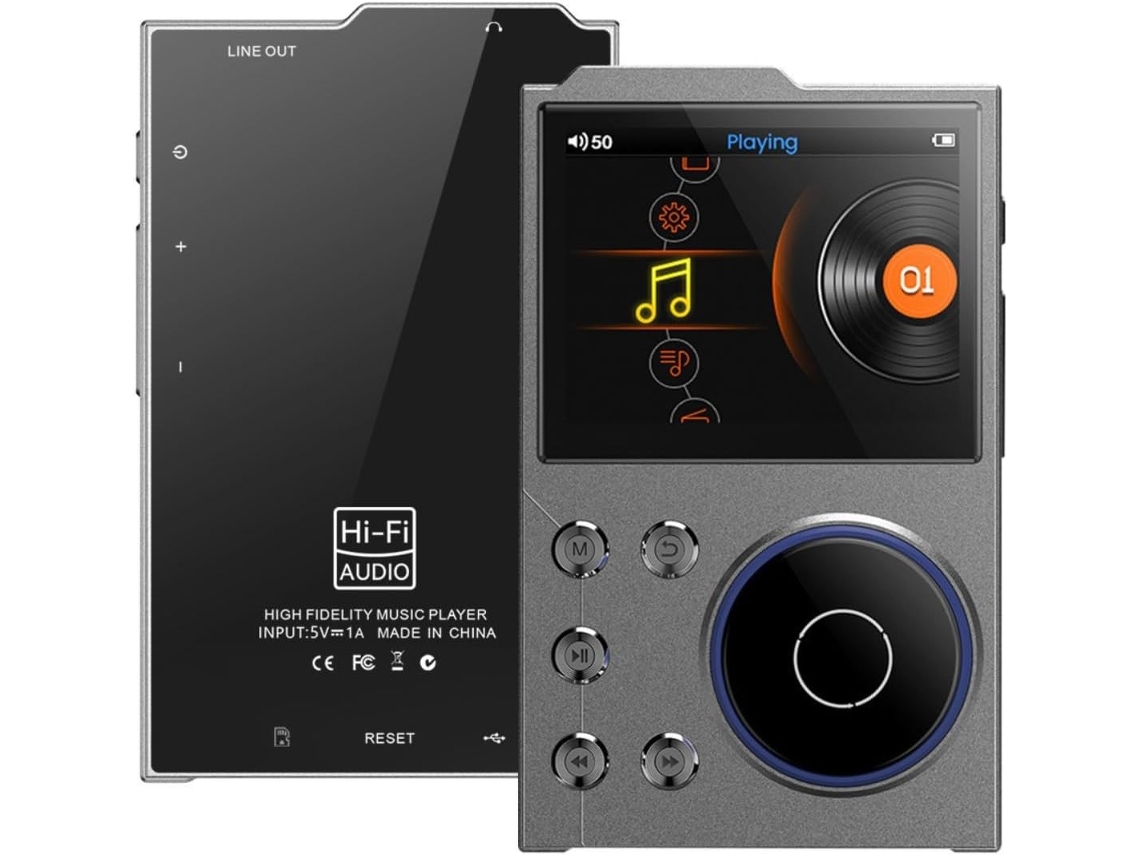 Reprodutor De Mp3 Hifi Com Bluetooth 5.0, Áudio Digital Alta