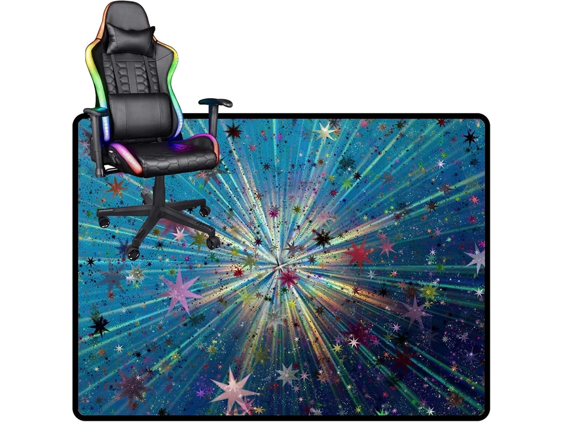 Tapete Cadeira Protetor Piso Gamer Antiderrapante Computador Gamer, Rígido Cadeiras