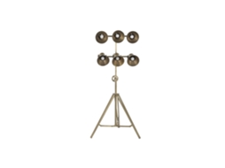 Luminária de Chão Metálica com Foco Dourado, 60x20x176cm ALEXANDRA HOUSE LIVING