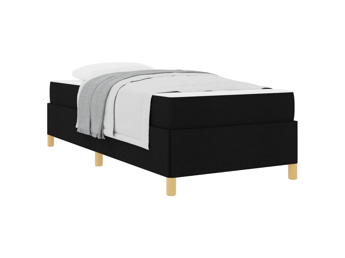 Estrutura da Cama com Colchão Preto Tecido MAISON EXCLUSIVE 80x200 cm