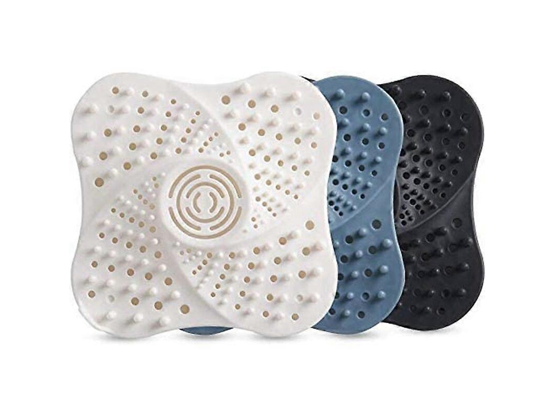 3 Peças de Filtro para Drenagem de Banheiro com Ventosas de Silicone Cazacabelos Antiobstrução para Banheiro Cozinha Inodoro