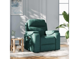 Vidaxl Poltrona Reclinável Tecido Verde-escuro
