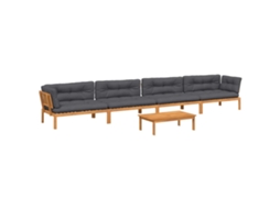 Pallet Sofa Set, Pallet Sofa Sets Vidaxl Marrom Madeira De Acácia (n/a)