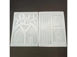 Folha de Natal XGF e molde de silicone de frutas de Natal XGF Branco