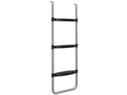 Escada Elástica Aço 3/2 Degraus Ajustável (prata, 97x32cm)