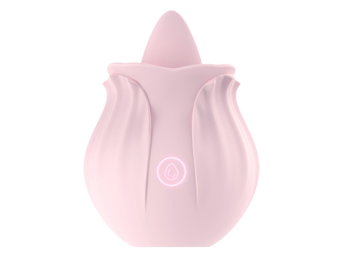 Masajeador Vibrador Para Mulheres Na Forma De Rosa Portátil Sem Fio Recarregável Impermeável