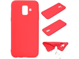 Capa Samsung A6 2018 HONGWE. Vermelho