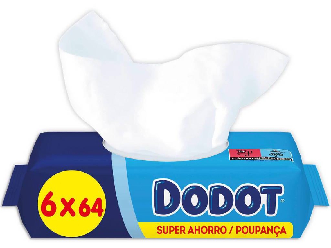 Toalhitas Bebé Azul DODOT emb. 384 un (6 x 64 un)