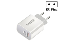 Carregador Pd30w Usb C Tipo C Qc3.0 porta dupla Usb branco XIAOMOYU