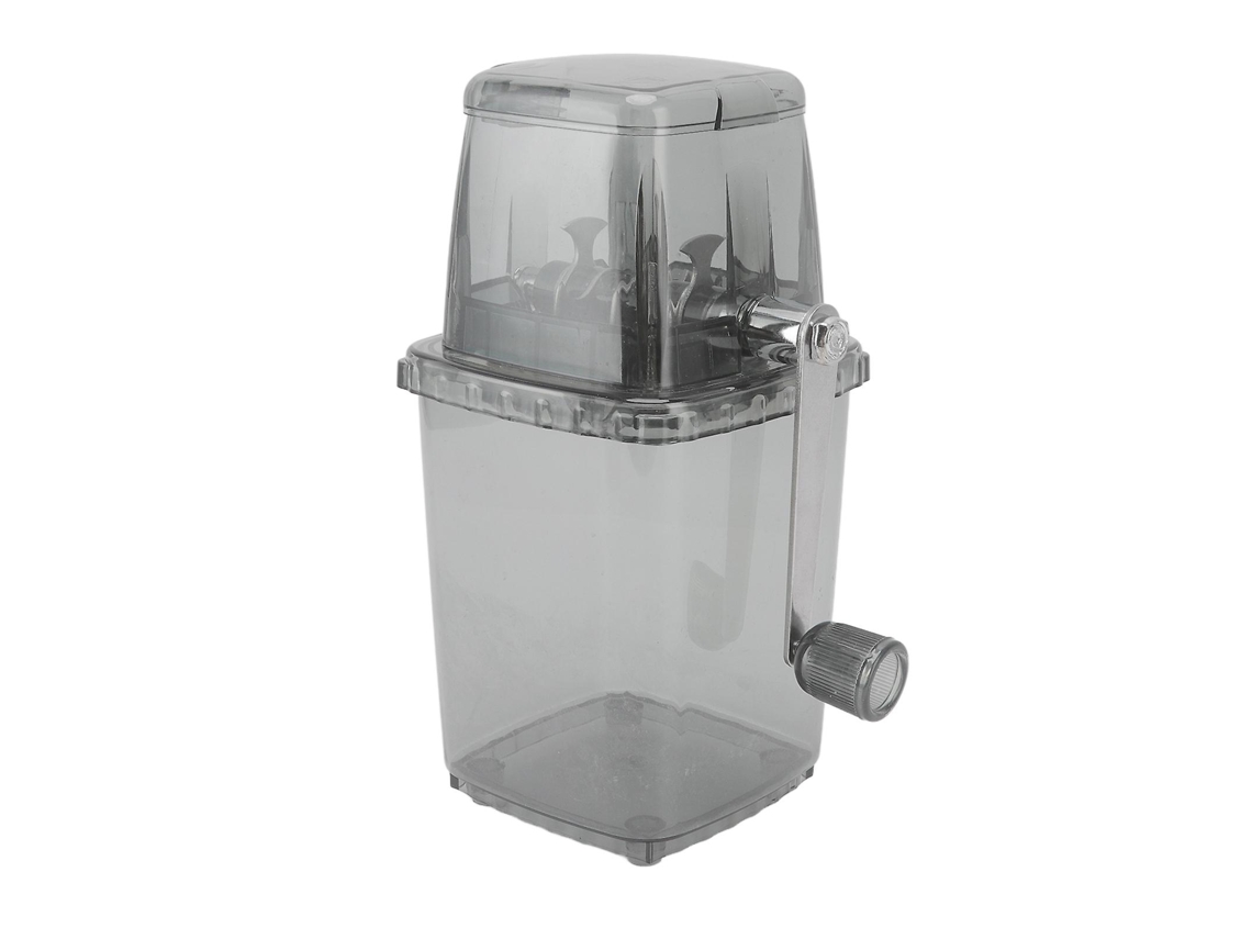 Triturador De Gelo Manual, Pequeno, Barbeador Portátil, Máquina De Fazer Raspadinha Manual Para Casa, Cinza PENGDSJE