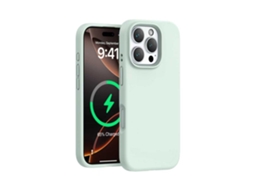 (verde Claro, Iphone 13) Capa Magnética De Silicone Líquido Para Iphone, Cor Sólida E Simples.