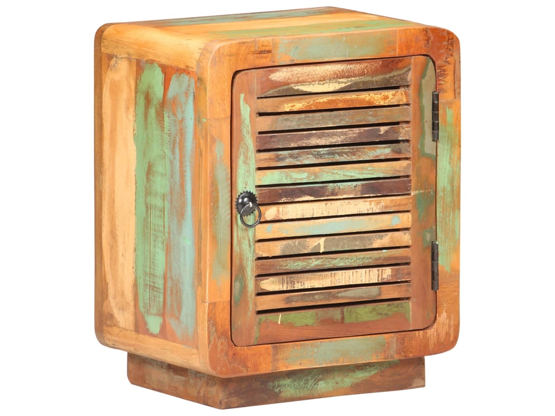 Vidaxl Mesa De Cabeceira 40x30x50 Cm Madeira Recuperada Maciça