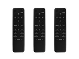 3 Controles Remotos De Substituição Para Bar/2.1/3.1/5.1 Bar 2.1 Sound Bar, Bar 3.1 Sound Bar, Bar 5.1 Sound B