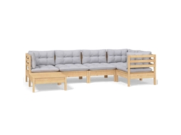 Garden Lounge Set, Garden Lounge Sets Vidaxl Cinzeto Madeira De Pinho (n/a)