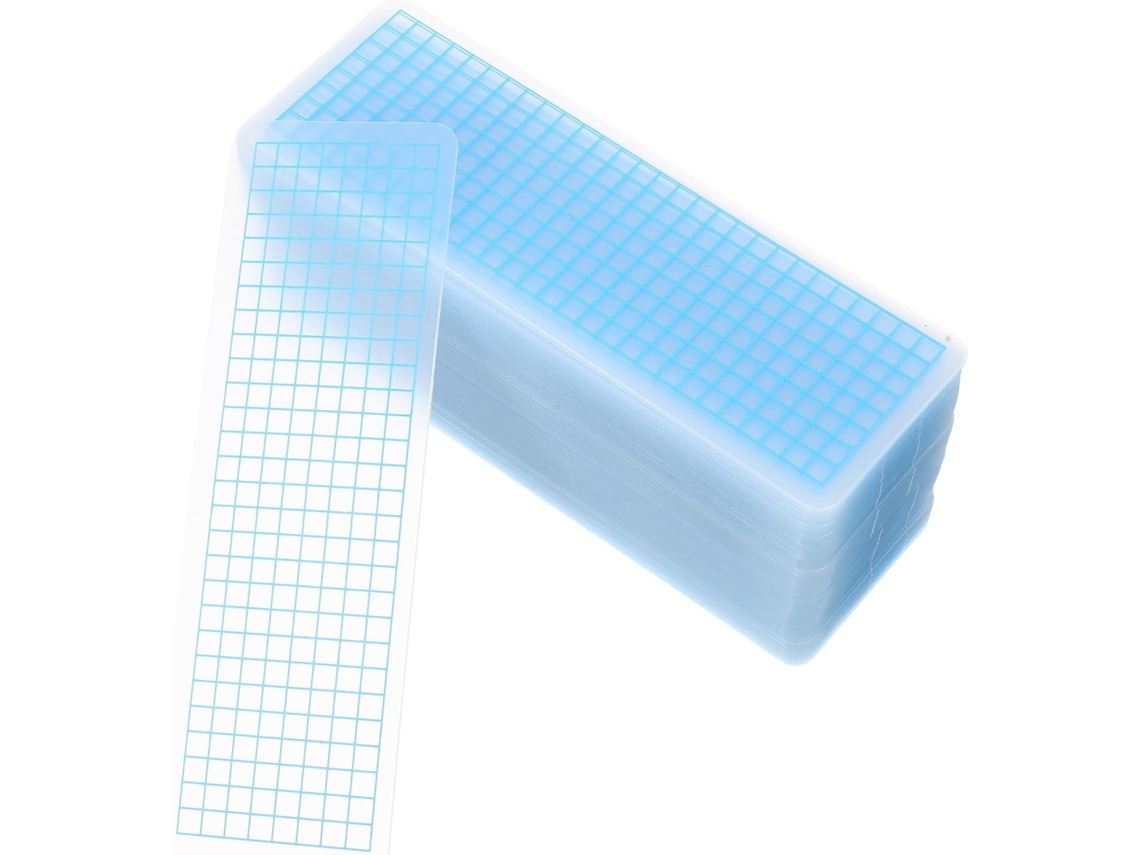 Organizador adesivo para armazenamento com 100 peças, bordas arredondadas e design leve e portátil com quatro compartimentos, ideal para...