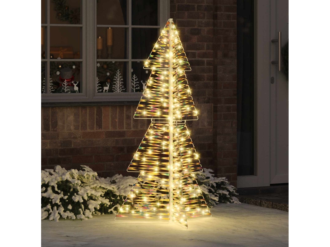 Vidaxl Árvore De Natal 160 Led Branco Quente 150 Cm Pet