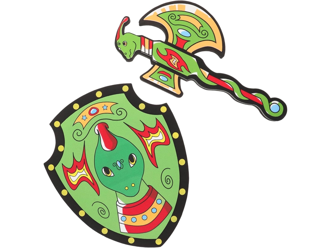 Espuma Com Escudo Incluso Para Meninos E Meninas, Acessório Para Jogos De Rpg E Cosplay.