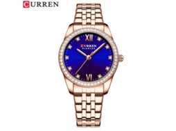 Relógio Feminino MDUG moderno, com Strass, pequeno, leve, pulseira de Aço, à prova D'água