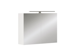 Armário De Banheiro Lavio, 80x60cm Com Iluminação Led, Branco Vicco