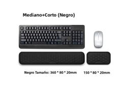 (médio + Pequeno - Preto) Teclado, Mouse E Apoio De Pulso Ergonômicos - Protegem E Relaxam Seus Pulsos Enquanto Você Digita No Escritório