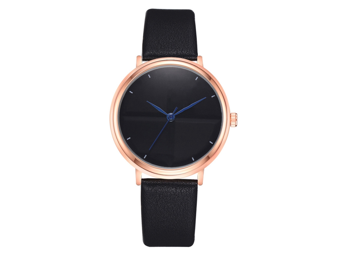 Relógio de Quartzo Vintage Estilo Simples Pulseira de Couro Pu Feminino Moda