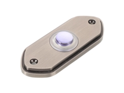 Botão De Campainha Hexagonal De Latão Em Puxador De Metal Retrô Durável