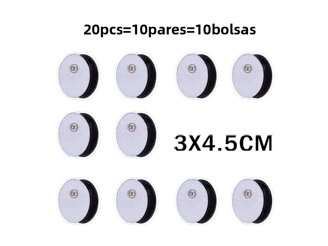 Adesivos de Gel Autoadesivos para Terapia de Massagem por Pulso Tens MDUG (20 Unidades, 3x4,5cm)