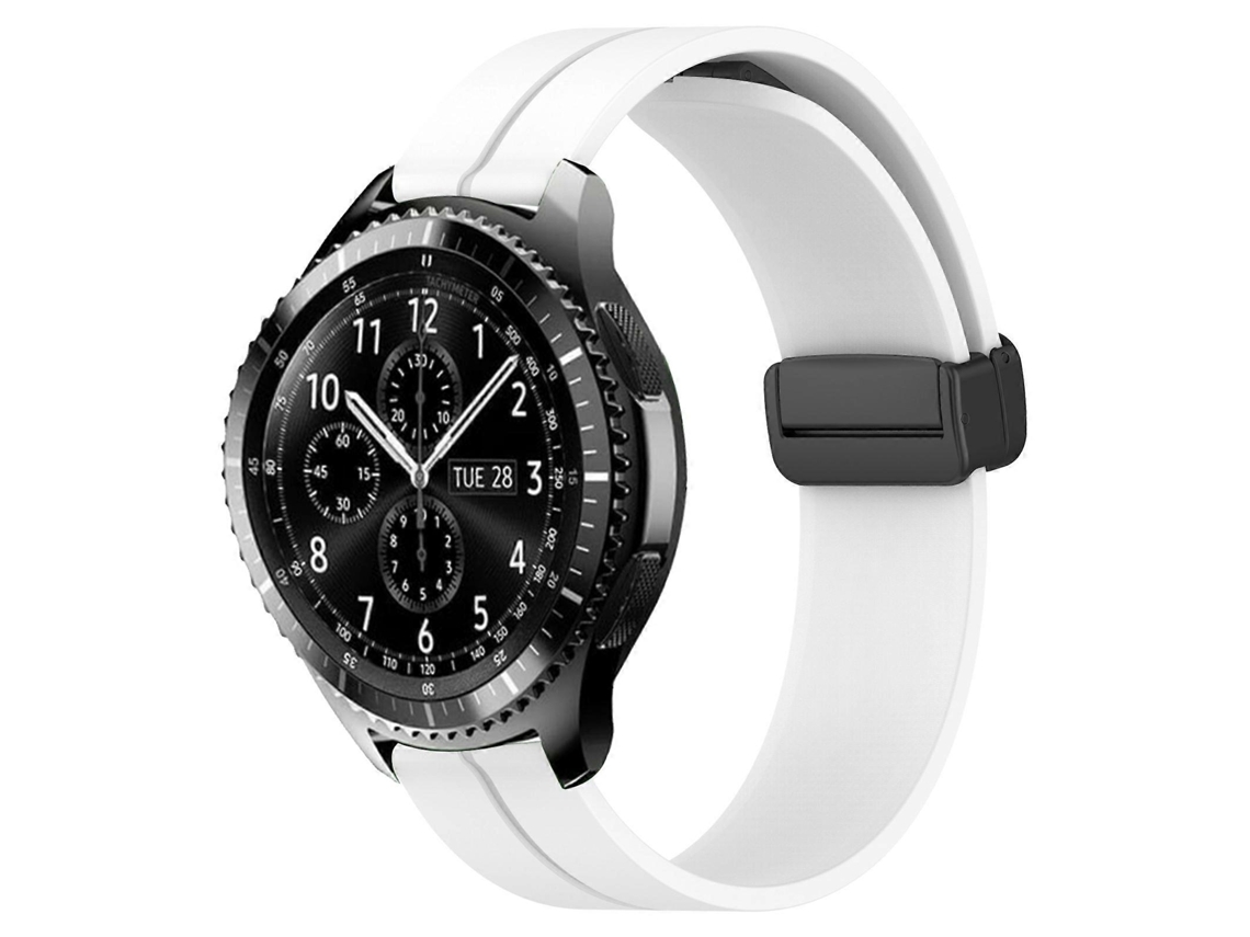Pulseira De Silicone Com Fecho Magnético De Cor Sólida De 22 Mm Para Samsung Gear S3 Classic