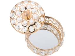 Caixa Organizadora De Joias De Cristal Para Exibição Decorativa De Anéis.