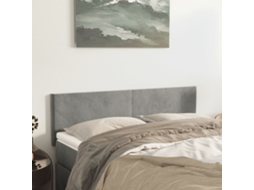 Vidaxl Cabeceiras Cinzento-claro 144x5x78/88 Cm Veludo