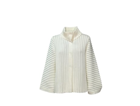 Cardigan De Mulher Gai Mattiolo Lã Branco (m)