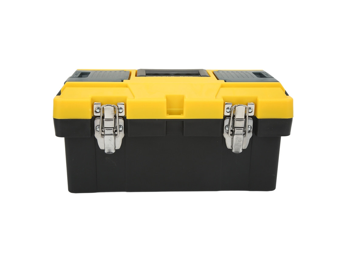 Caixa De Ferramentas Portátil De 2 Camadas Para Eletricistas, Organizador De Ferramentas Doméstico 36.5x18.5x17.5cm