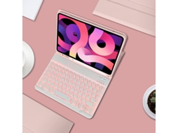 Lurelia Capa Com Teclado Bluetooth Para Ipad Air2 Com Retroiluminação Colorida