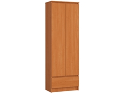 Estante Akord R60 Em Amieiro, 60 Cm, 2 Portas, 1 Gaveta, Frente Na Cor Amieiro, 4 Prateleiras, 60 × 35 × 180 Cm