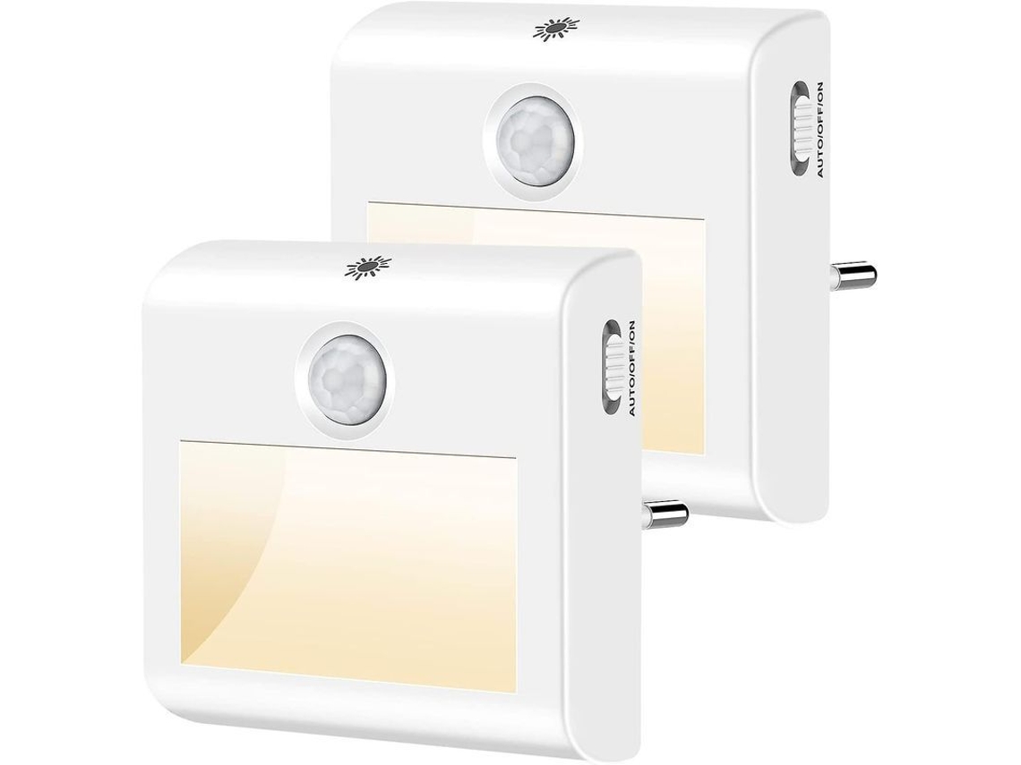 Luz Noturna 2 Peças Dimmer Infinito Led Crianças Segura Econômica S/MARCA