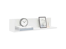 Vidaxl Estantes De Parede 2pcs 75x16,5x16,5cm Derivados Madeira Branco