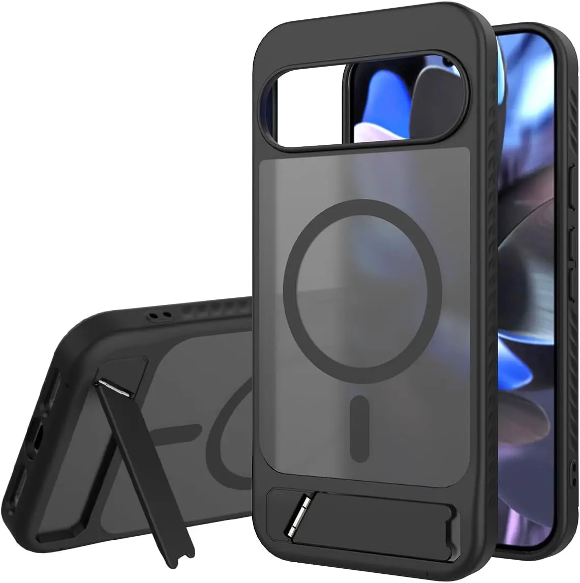 (preto, Google Pixel 10 Pro) Capa Para Celular Com Carregamento Magnético, Capa Protetora Rígida Ultrafina À Prova De Choque, Com Suporte.