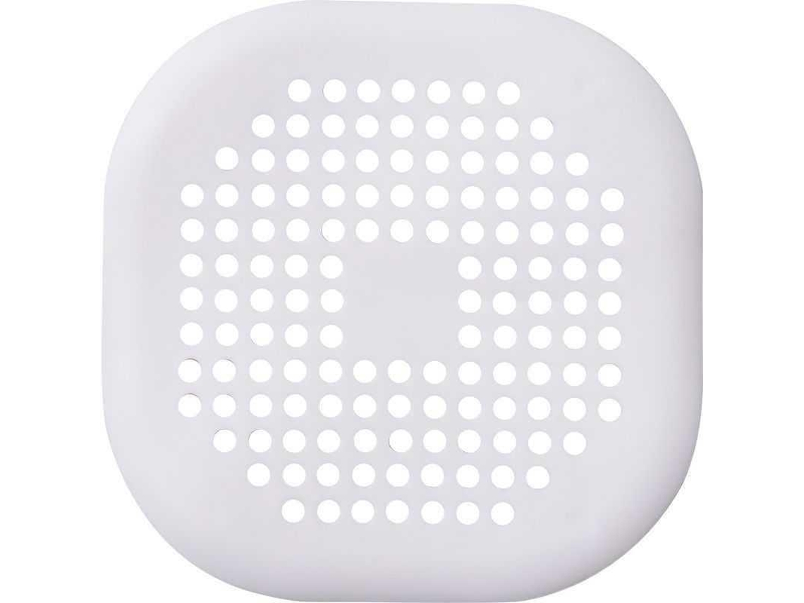 tampa De Ralo De Silicone, 4 Unidades, Branco E Cinza, Com Ventosa, Para Bancada De Cozinha E Banheiro