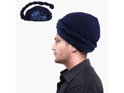2026 turbante para Homens de Moda Twist Vintage com Modal e Cetim Elástico para Cabeça de Tecido Amarrado