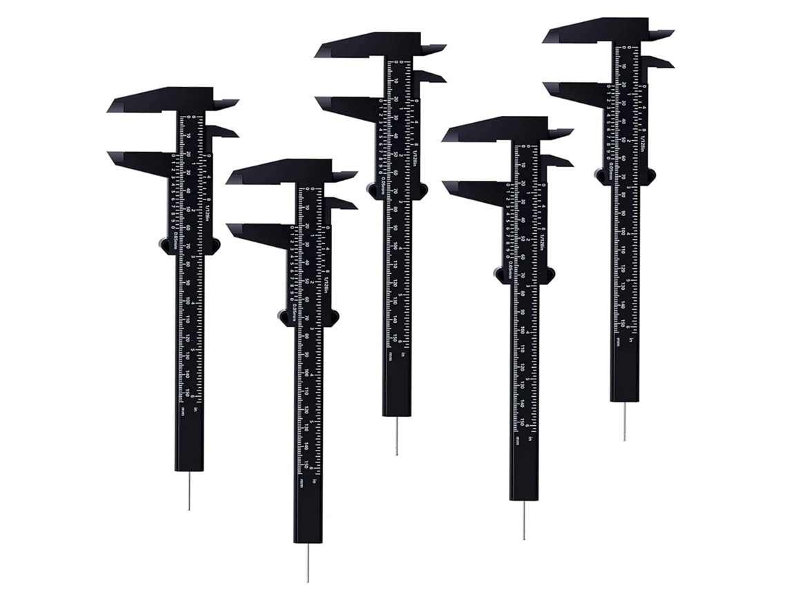Paquímetro Vernier De Plástico, Mini Paquímetro Vernier Dubbel S De 150 Mm, Zqkla Kdo Aquaforge