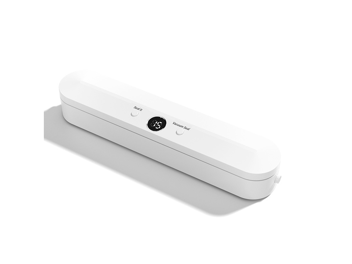 Seladora A Vácuo Compressão Automática Com 10 Sacos De Conservação Branco Cuich