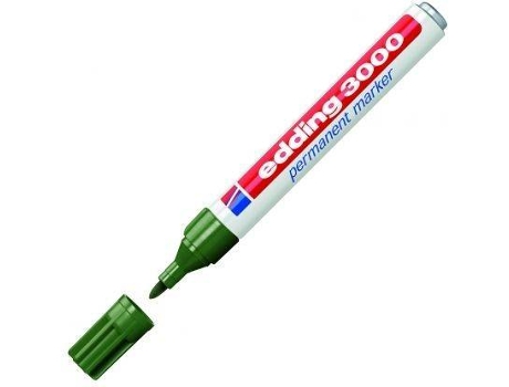 Marcador permanente 3000 com ponta arredondada de 1,5 a 3 mm - Verde