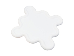 Capacete de Borracha Macia Pvc Isolamento Térmico Tapete para Copo Cozinha Casa Branco | S/MARCA