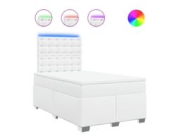 Box Spring Bed, Box Spring Beds Vidaxl Branco Tecido (120 X 200 Cm)