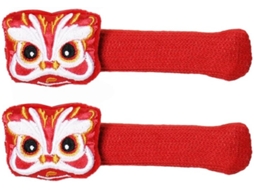 Capas Para Maçanetas De Portas Com Estampa Saco Da Sorte Dragão, Anticolisão, Antiestáticas, Conjunto De 2 Peças, Fácil