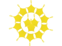 Fomiyes 20-caixinhas De Doces Pequenas Em Formato Estrela, Feitas De Papel Amarelo Com Cordão, Fáceis De Guardar E