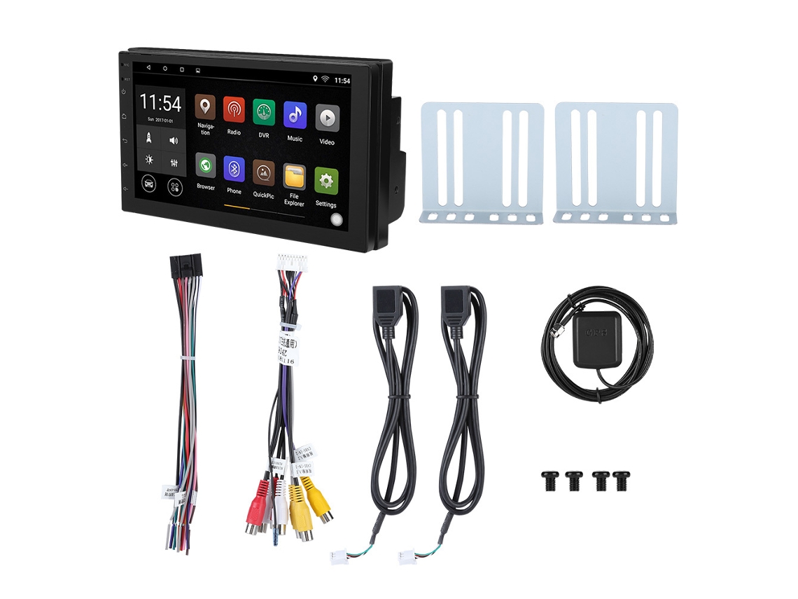 Rádio de Carro 2 Din com Wi fi e Gps Integrado