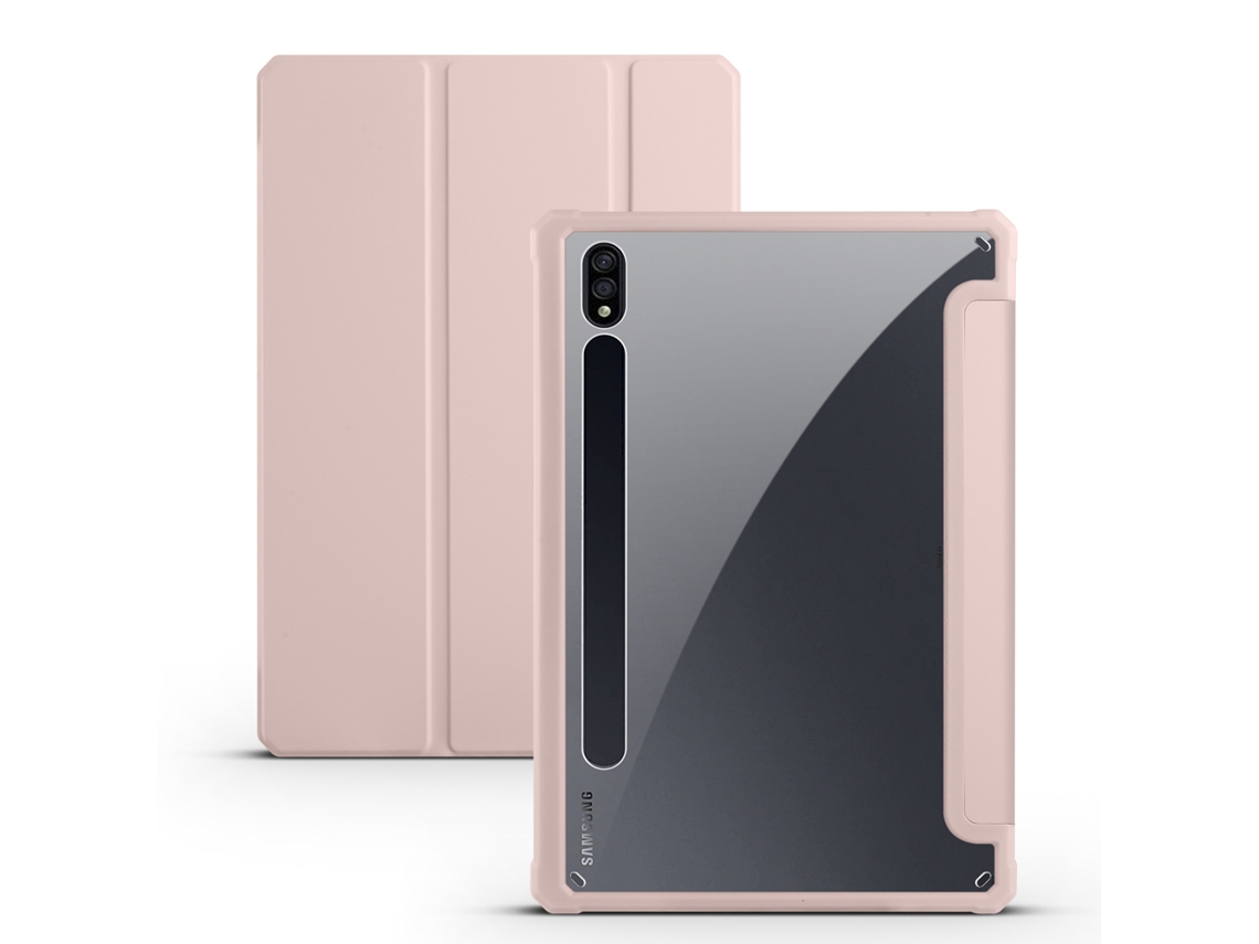 Capa Protetora De Acrílico Rosa Para Tablet Samsung Galaxy Tab S9 Plus/s9 Fe Plus. Tuotuo