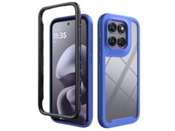 Capa Transparente Digitallab Para Motorola Moto G67/g77 Com Película De Tela Roxo